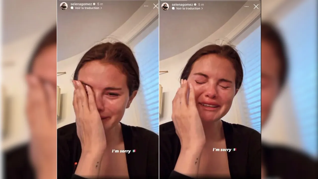 Selena Gómez video llorando
